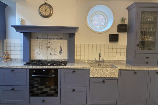 Blauwe keuken
